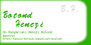 botond henczi business card